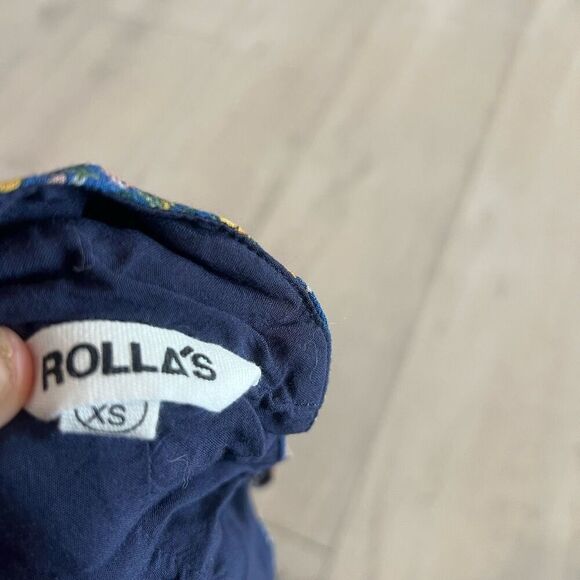 ROLLAS MIDSUMMER COAST FLORAL DRESS - BLUE size XS - Picture 5 of 9